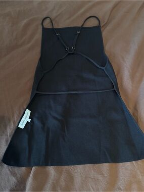Black Knit Backless Top